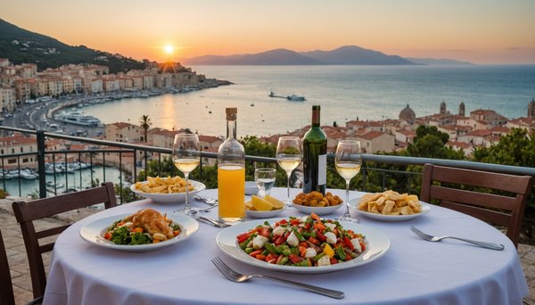 Une vue imprenable et une cuisine méditerranéenne à ajaccio